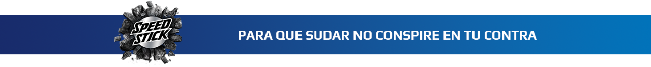 Banner speed stick para que sudar no conspire en tu contra